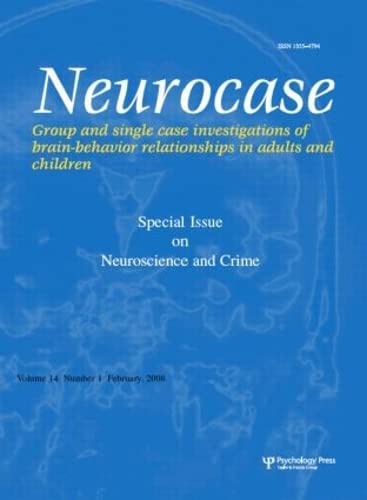 Beispielbild fr Neuroscience and Crime zum Verkauf von Blackwell's