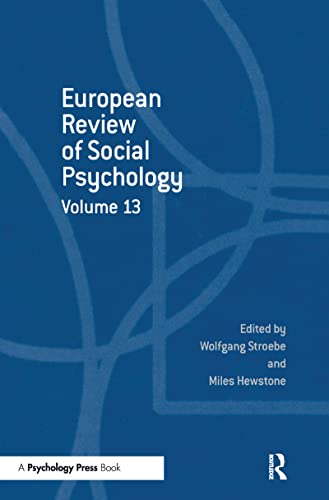 Beispielbild fr European Review of Social Psychology: Volume 13 zum Verkauf von Blackwell's