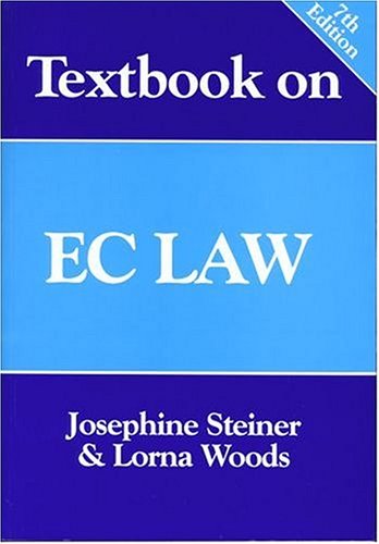 Beispielbild fr Textbook on EC Law, 7th Ed. zum Verkauf von AwesomeBooks