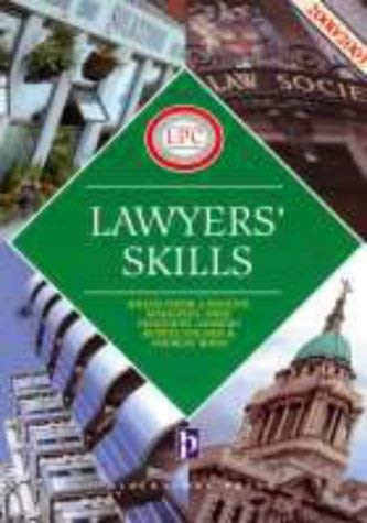 Stock image for LAWYER'S SKILLS. for sale by Cambridge Rare Books