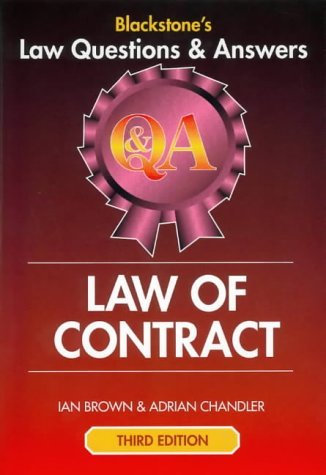 Law of Contract (Law Questions & Answers) (9781841740997) by Brown, Ian; Chandler, Adrian