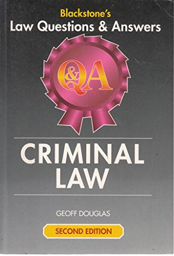 Beispielbild fr Criminal Law (Law Questions & Answers) zum Verkauf von WorldofBooks