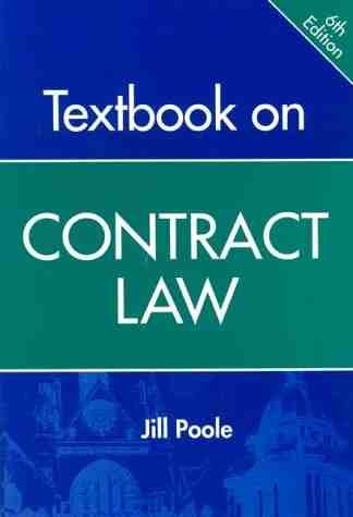 9781841741949: Textbook on Contract