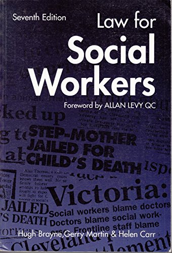 Beispielbild fr Law for Social Workers zum Verkauf von WorldofBooks