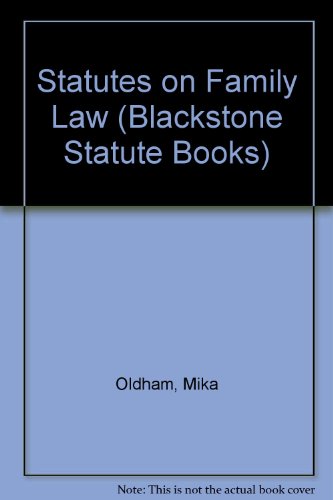 9781841742106: Blackstone's Statutes on Family Law 2001/2002