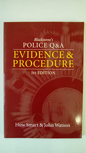 Stock image for Evidence and Procedure (Blackstone's Police Q & A S.) for sale by AwesomeBooks