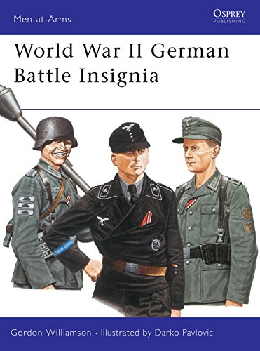 Imagen de archivo de World War II German Battle Insignia (Men-at-Arms - World War II - Axis - Germany) a la venta por Noble Knight Games