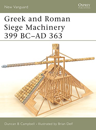 Beispielbild fr Greek and Roman Siege Machinery 399 BC "AD 363 (New Vanguard) zum Verkauf von HPB-Red