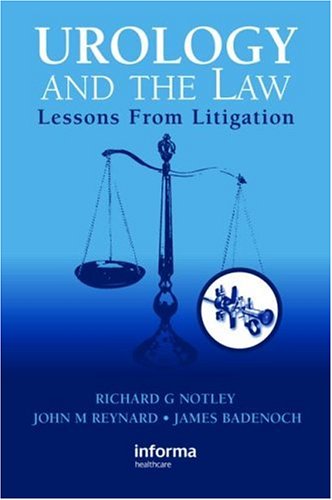 Stock image for Urology and the Law : Lessons from Litigation for sale by Better World Books Ltd