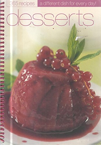 Imagen de archivo de Desserts and Puddings (365 Day Cookery Spiral S.) a la venta por WorldofBooks