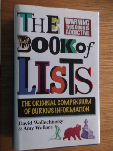 Beispielbild fr The Book Of Lists: The Original Compendium Of Curious Information zum Verkauf von WorldofBooks