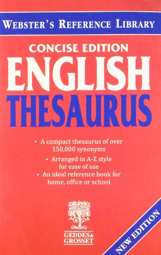 Beispielbild fr English Thesaurus (Webster's reference library) zum Verkauf von AwesomeBooks