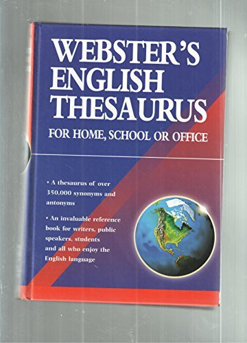Beispielbild fr Webster's English Thesaurus For Home School or Office zum Verkauf von Better World Books