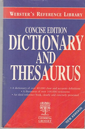Stock image for Websters Dictionary and Thesaurus for sale by WorldofBooks