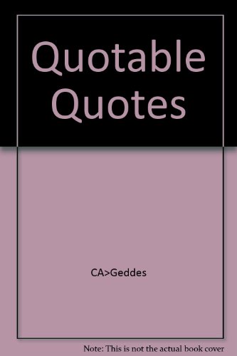 Beispielbild fr Quotable Quotes zum Verkauf von WorldofBooks