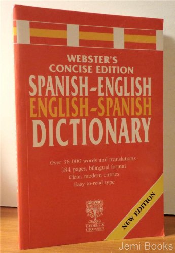 Imagen de archivo de Webster's Spanish English Dictionary a la venta por Better World Books: West