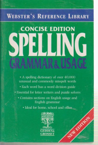 Stock image for Spelling, Grammar and Usage for sale by Better World Books: West