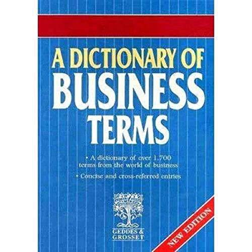 Beispielbild fr A DICTIONARY BUSINESS TERMS zum Verkauf von WorldofBooks
