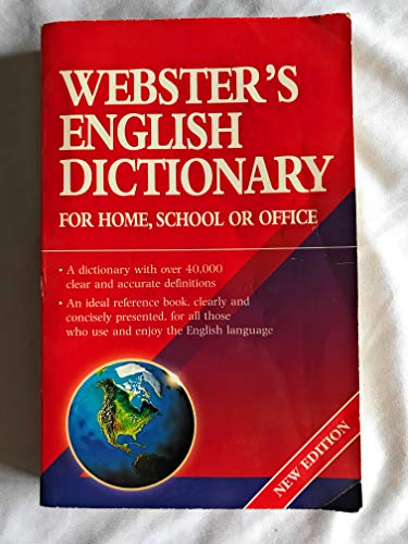 Stock image for Webster's English Dictionary for Home, School or Office for sale by Wonder Book