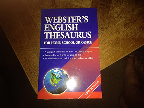 Stock image for Webster's English Thesaurus for Home, School or Office for sale by SecondSale