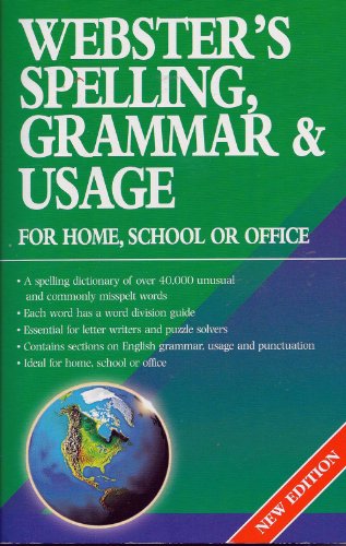 Stock image for Webster's Spelling, Grammar and Usage for sale by Better World Books