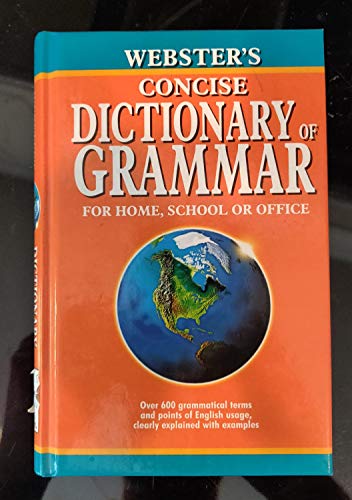 Beispielbild fr Websters Concise Dictionary of Grammar zum Verkauf von KuleliBooks
