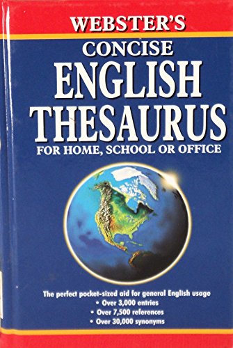 Beispielbild fr Webster's Concise English Thesaurus zum Verkauf von Wonder Book