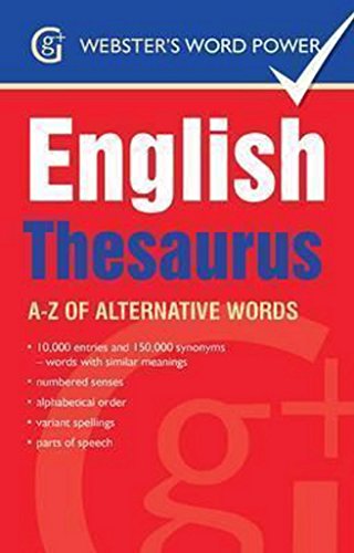 Stock image for Webster's Word Power English Thesaurus: A-Z of Alternative Words for sale by WorldofBooks