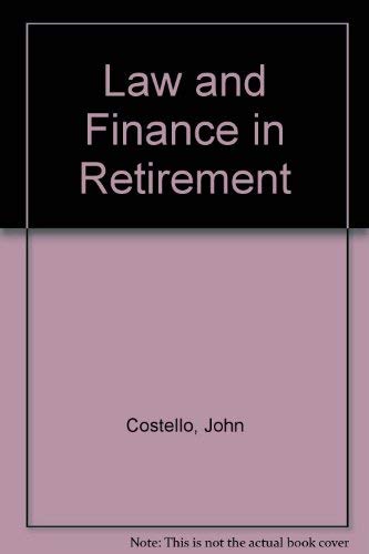 9781842180464: Law and Finance in Retirement