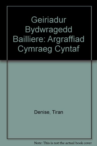 Geiriadur Bydwragedd Bailliere: Manylion y Saesneg Gwreiddiol Degfed Argraffiad