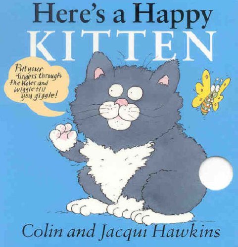 Imagen de archivo de Here's a Happy Kitten (Fingerwiggle Board Books) a la venta por AwesomeBooks