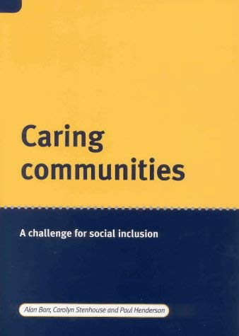 Stock image for Caring Communities: A Challenge for Social Inclusion for sale by AwesomeBooks
