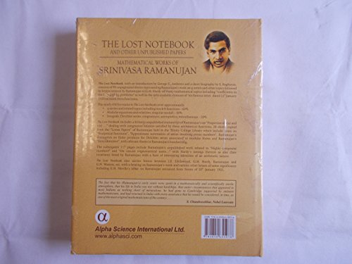 9781842655078: The Lost Notebook and Other Unpublished Papers of Srinivasa Ramanujan