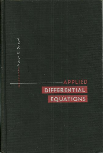 Stock image for Applied Differential Equations for sale by suffolkbooks