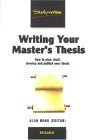 9781842850381: Writing a Master's Thesis: How to Plan, Draft, Develop and Publish Your Thesis