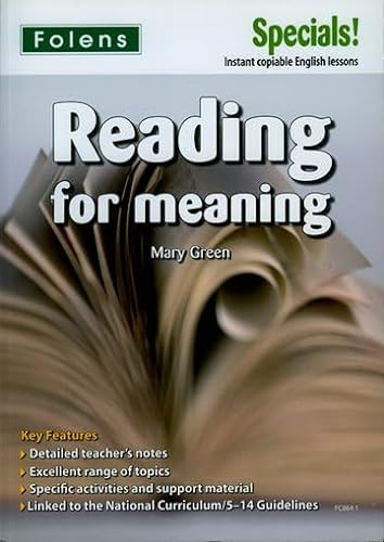 9781843038641: English: Reading for Meaning (Secondary Specials!)