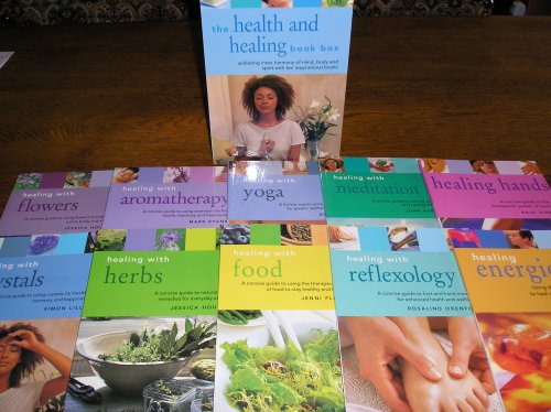Stock image for Healing With :- Herbs, Flowers, Healing Hands, Energies, Aromatherapy, Food, Crystals, Reflexology, Meditation, Yoga - in Presentation Folio Box for sale by Riley Books