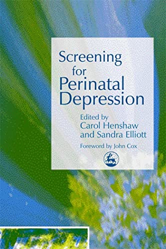 9781843102199: Screening for Perinatal Depression
