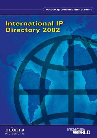 Beispielbild fr The International IP Directory 2002 zum Verkauf von D2D Books