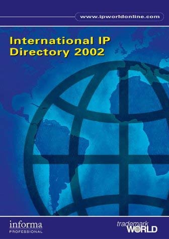 Imagen de archivo de The International IP Directory 2002 a la venta por D2D Books