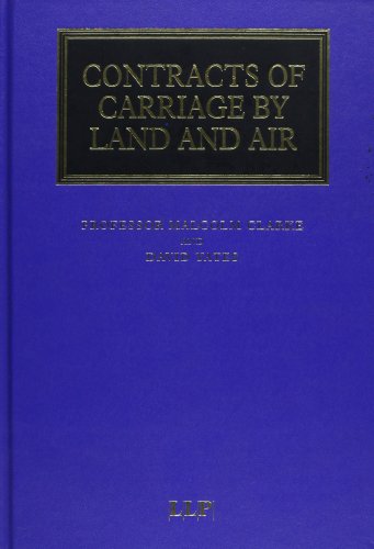 Stock image for Contracts of Carriage by Land and Air (Maritime and Transport Law Library) for sale by Anybook.com