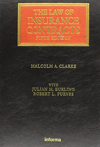 9781843115335: Law of Insurance Contracts (Lloyd's Insurance Law Library)