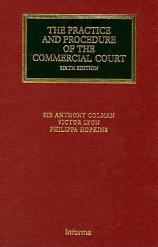 9781843117308: The Practice and Procedure of the Commercial Court