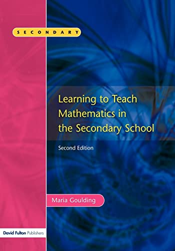 Stock image for Learning to Teach Mathematics in the Secondary School for sale by Chiron Media