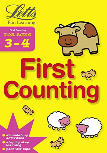 Stock image for First Counting Age 3-4 (Letts Fun Learning) (Letts Fun Farmyard Learning) for sale by AwesomeBooks