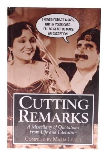 Stock image for Cutting Remarks for sale by AwesomeBooks