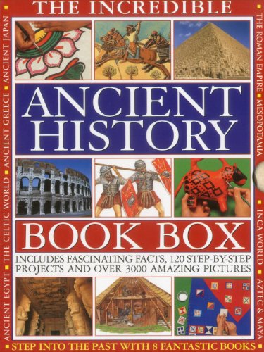 THE INCREDIBLE ANCIENT HISTORY BOOK BOX: Step into the past with 8 fantastic books: Ancient Greece, The Inca World, Mesopotamia, The Roman Empire, ... The Aztec & Maya Worlds, The Celtic Worlds (9781843228004) by Macdonald, Fiona; Oakes, Lorna; Steele, Philip; Tames, Richard