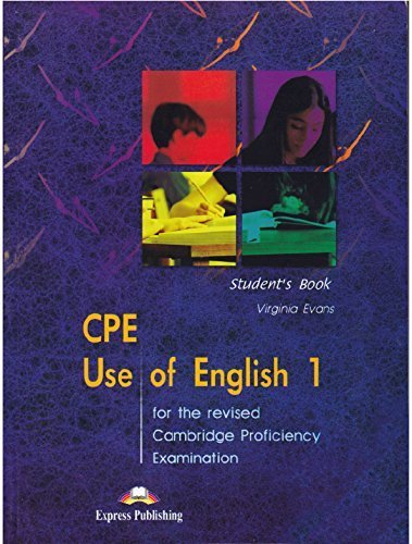 9781843253655: CPE use of english. Student's book. Per le Scuole superiori (CPE Use of English 1 for the Revised Cambridge Proficiency Examination)