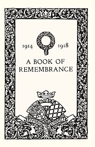 Stock image for Book of Remembrance 1914 1918(watford Grammar School ) for sale by Chiron Media