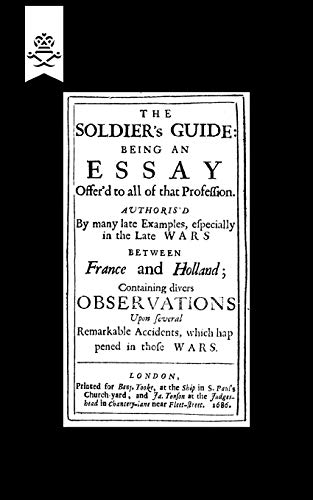Beispielbild fr Soldieros Guide (1686) zum Verkauf von Chiron Media